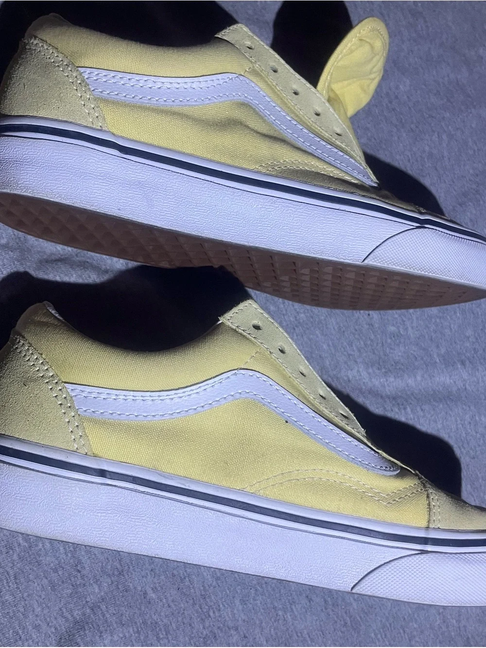 Vans Yellow men 4.5 Women 6 Suede Slip-On Sneakers